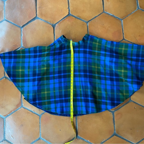 PENDLETON Virgin Wool Vintage Tartan Swing Skirt Siz 12 (modern 2) Sock Hop 60s - Picture 5 of 6
